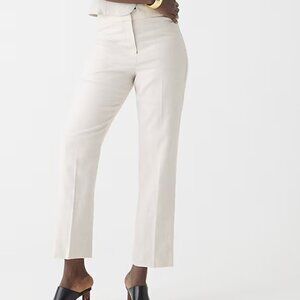 The J. Crew Summer Linen Blend Crop Pant Size P2  Color: White
